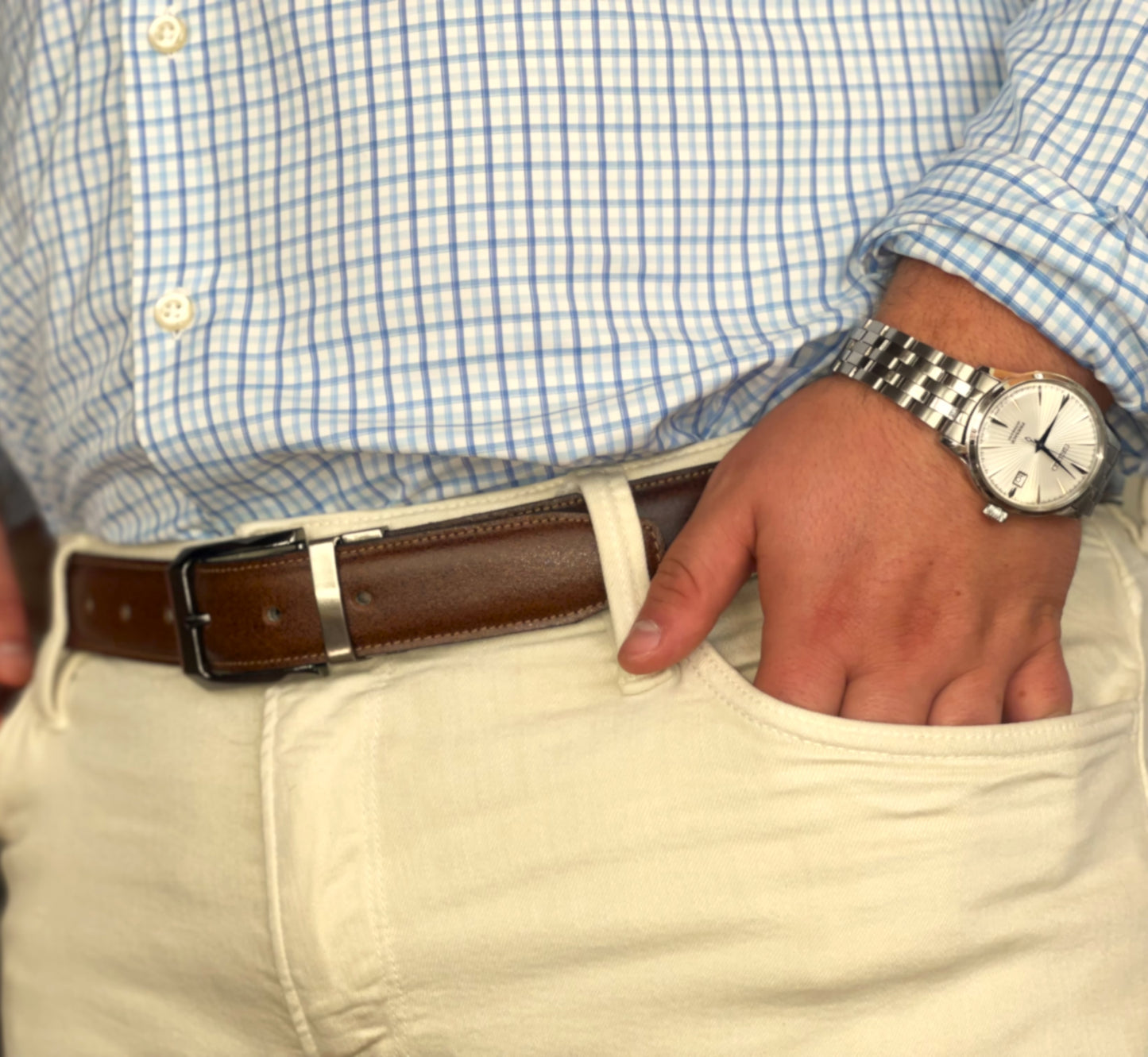 Shippan Leather Suit Belt
